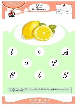 Çocuklar İçin L Sesi Çalışma Sayfaları 